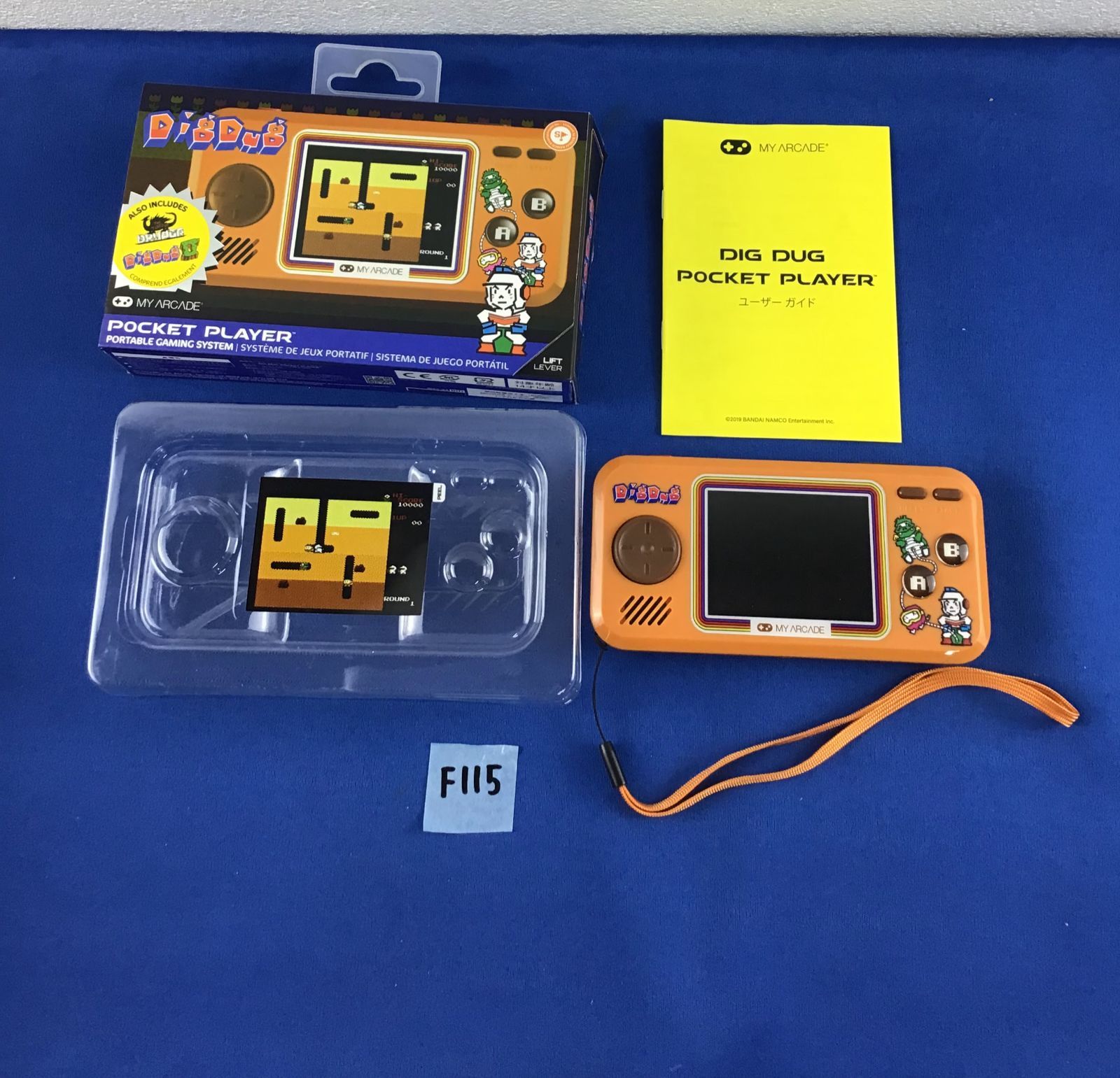 ◇F115【通電OK】ポケットプレイヤー ディグダグ POCKET PLAYER