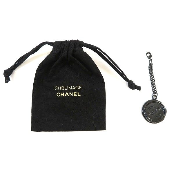 CHANEL シャネル チャーム キーホルダー ココマーク ロゴ 黒