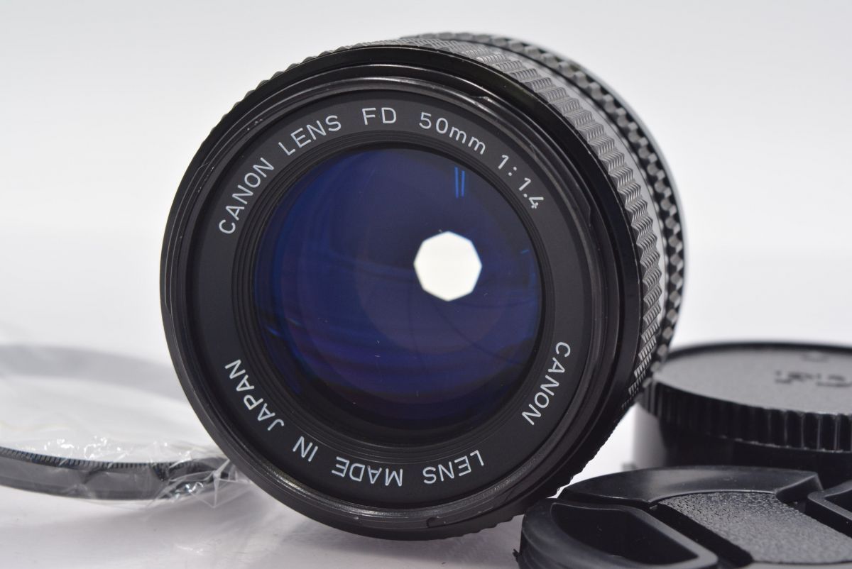 ☆良品☆ キヤノン Canon NEW FD 50mm F1.4 前後キャップ&レンズ 