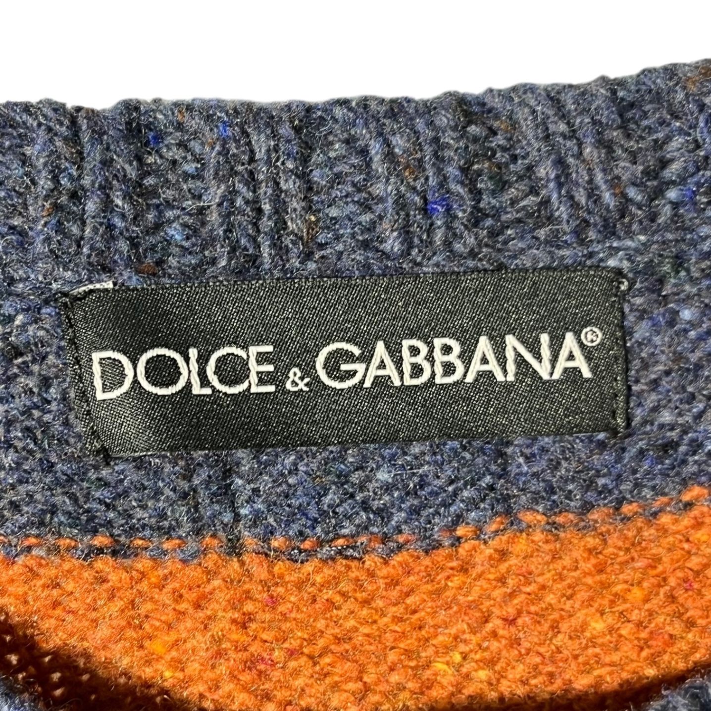 DOLCE&GABBANA(ドルチェ&ガッバーナドルガバ) back plate border knit 