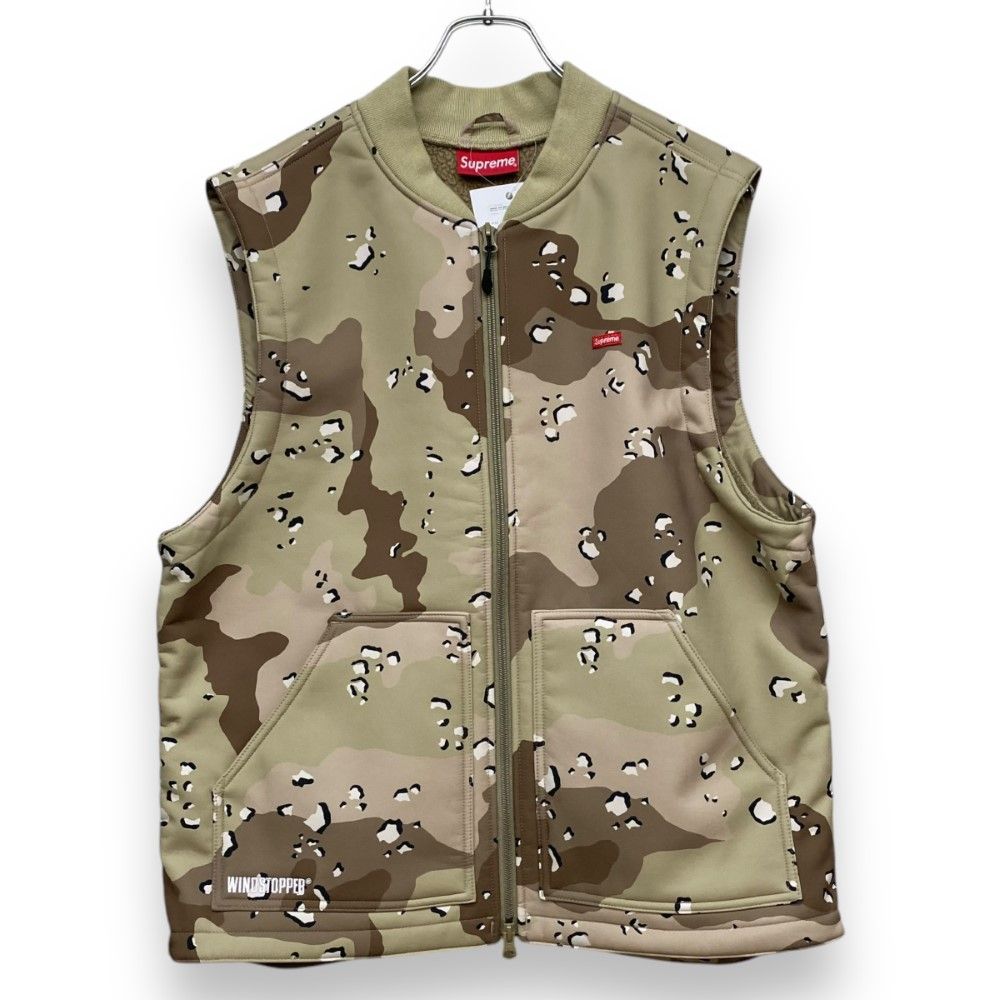 SUPREME 22AW WINDSTOPPER WORK VEST Chocolate Chip Camo Mサイズ ベスト