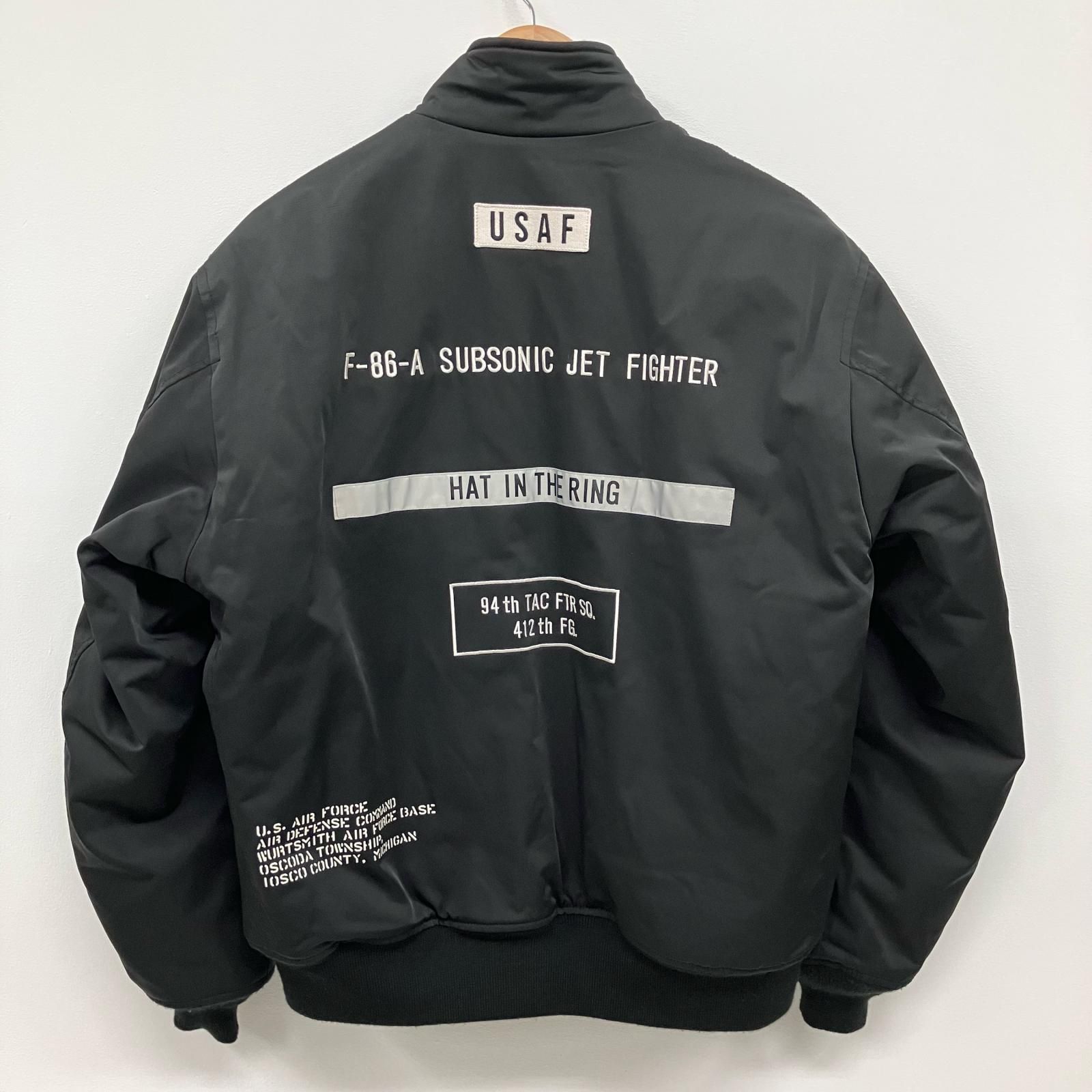 イオン広店 AVIREX アヴィレックス ミリタリーコート STENCIL JACKET 783-4252036 ブラック サイズ L 93