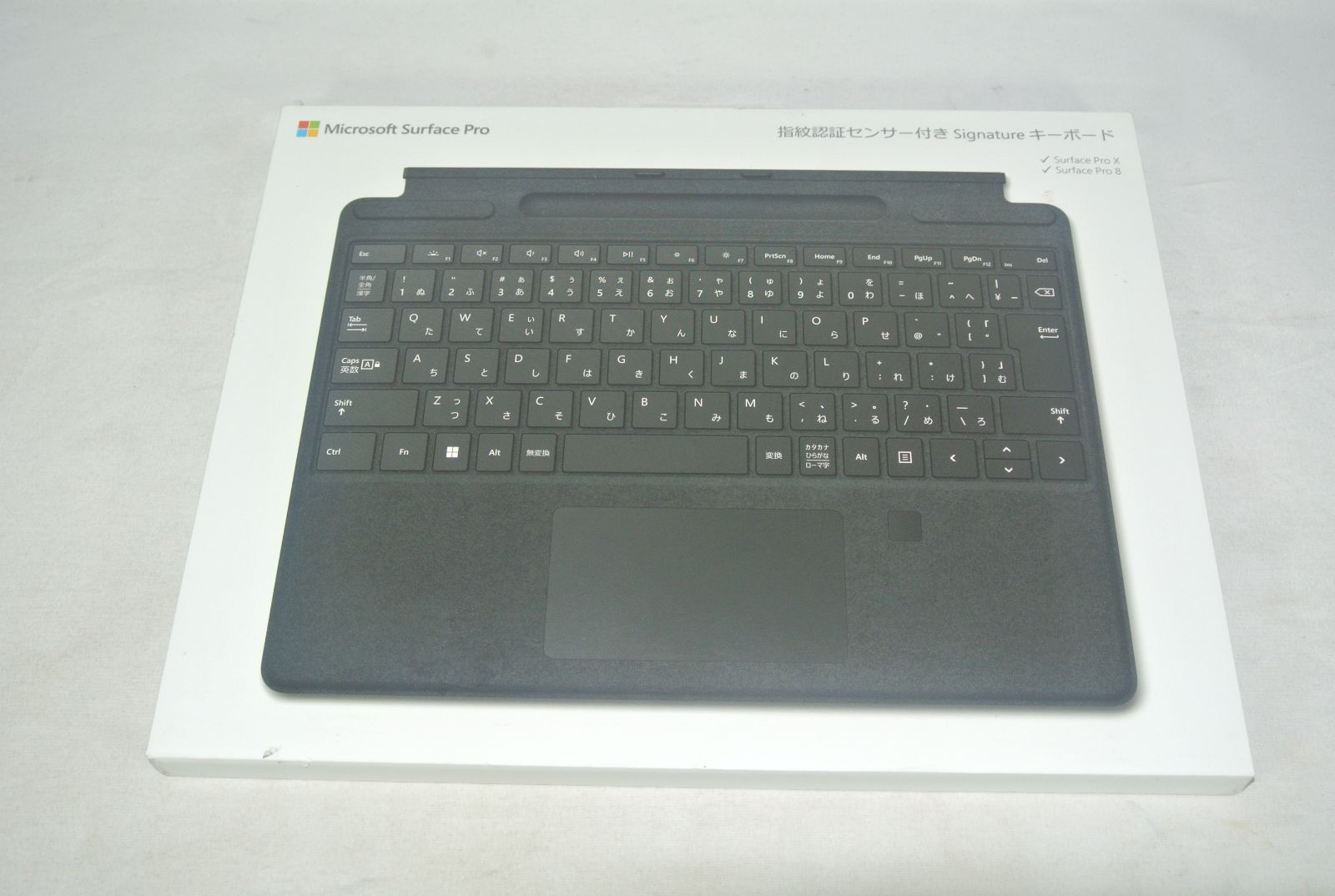 Microsoft Surface Pro 指紋認証センサー付き Signature キーボード 日本語版 ブラック 8XJ-00019 ブラック 展示