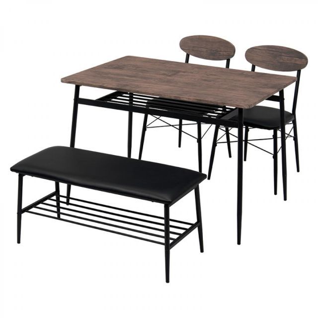 萩原 Hagihara LDS-4744BK ダイニング４点セット 新生活 インテリア 家具おしゃれ