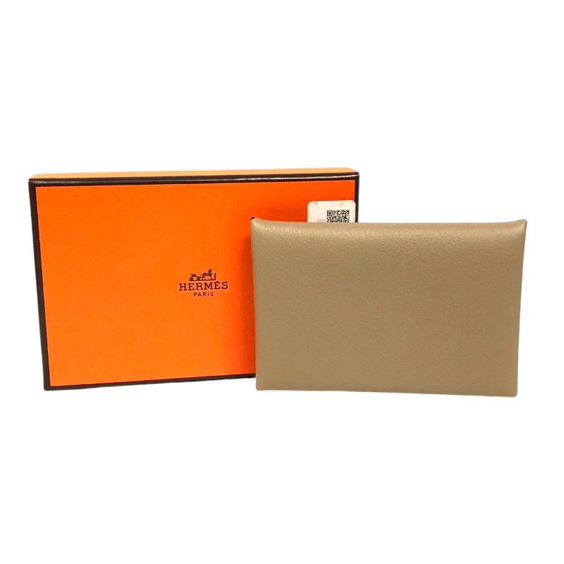エルメス HERMES カルヴィ W刻 (2024年製) ベージュマルファ 