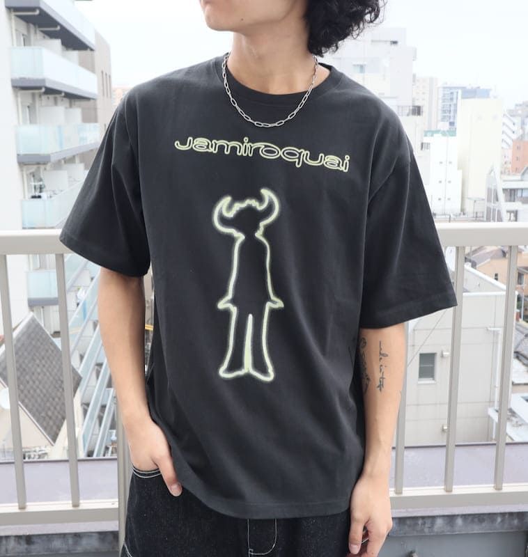 新品 メンズ ジャミロクワイ Jamiroquai バッファローマン プリント