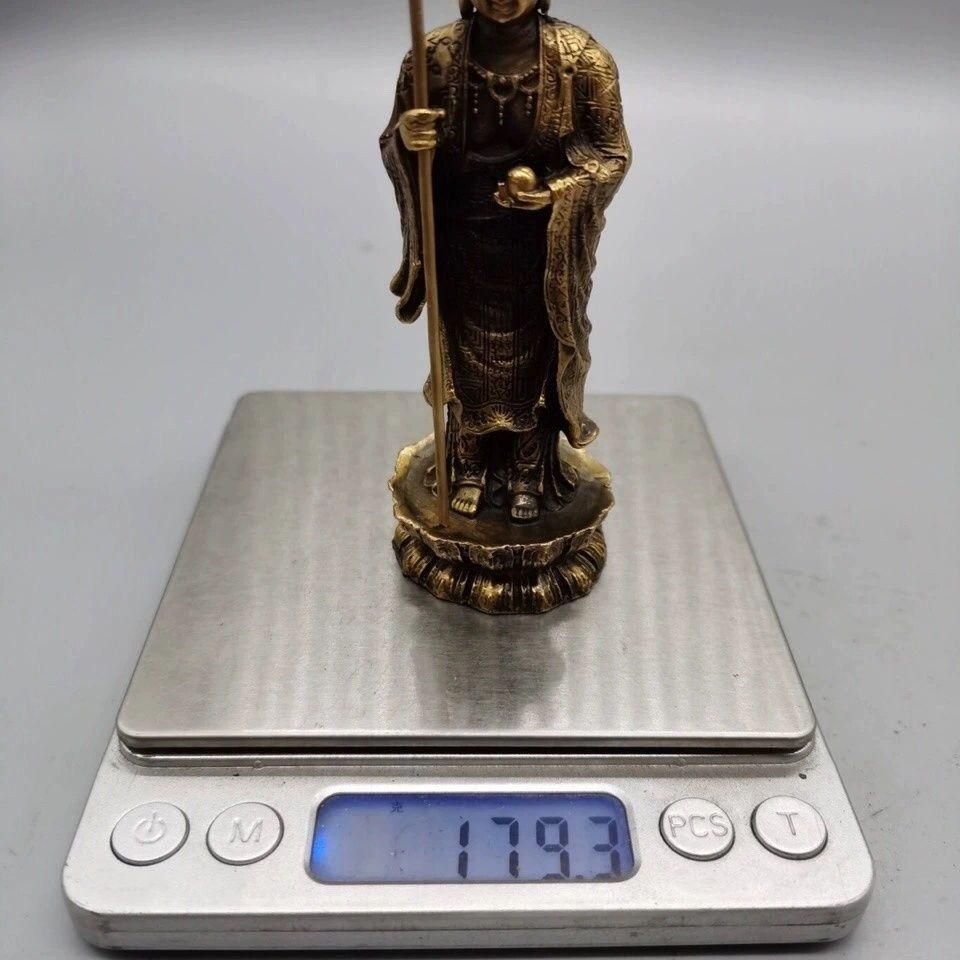 銅器 地蔵王菩薩仏像 仏堂供養 礼仏 工芸品 置物 - メルカリ