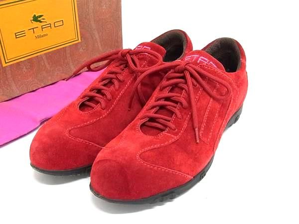 ETRO エトロ スニーカー 靴 シューズ スエード Eロゴ レッド ETRO エトロ スニーカー 靴 シューズ スエード Eロゴ レッド