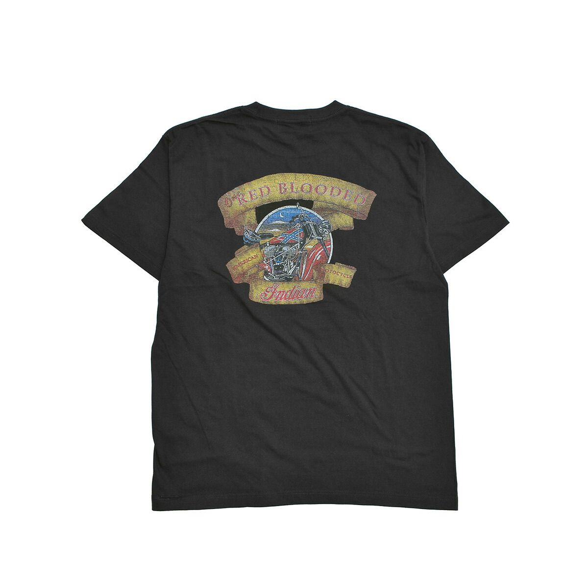 WAREHOUSE インディアンTシャツ　新品　スミクロ　XL 新品】 Indian インディアン VINTAGE TEE RED BLOODED メンズ
