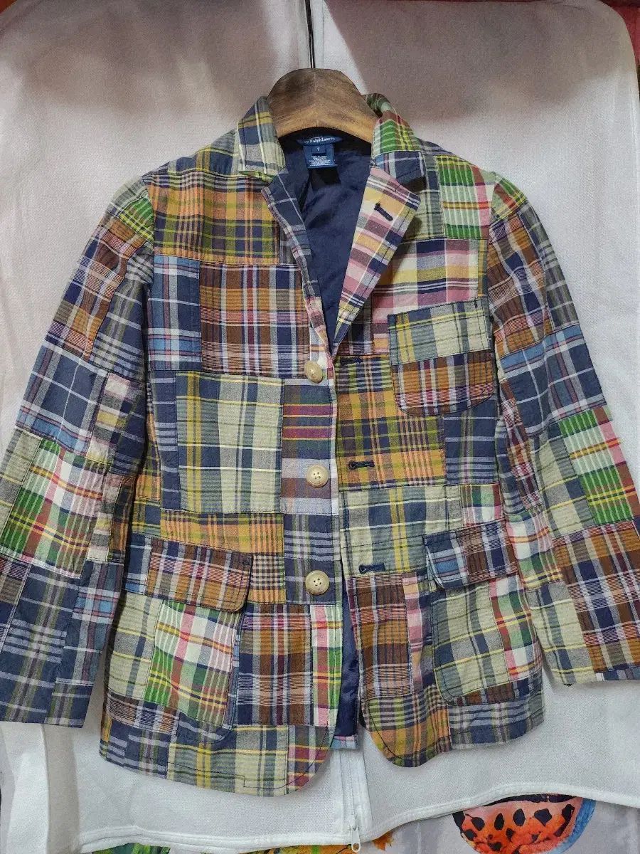 ポロラルフローレン　キッズ　パッチワークブルゾン　サイズ10 キッズ服(100cm~) ポロ Ralph Lauren(ラルフローレン) パッチワーク