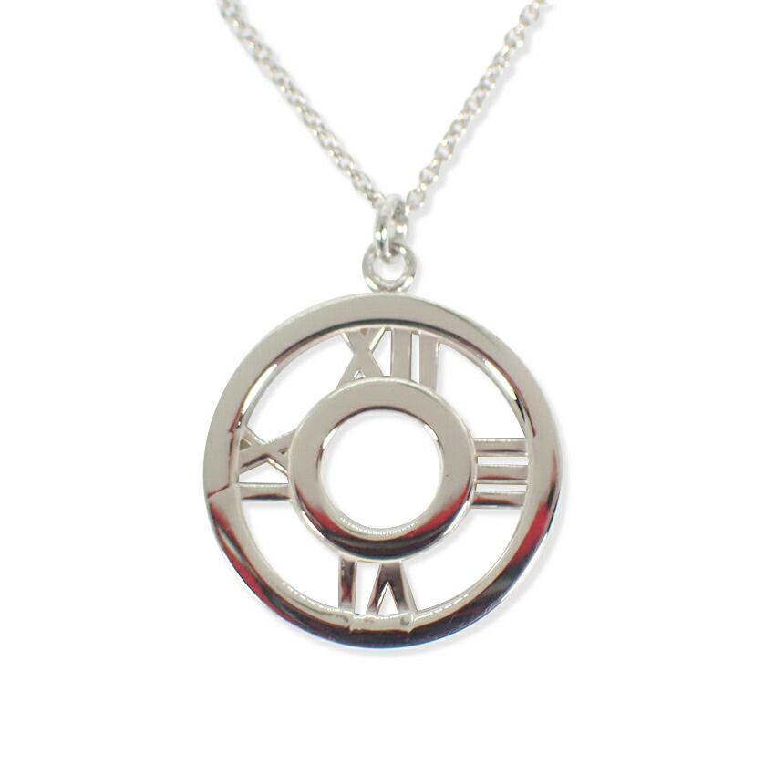 ティファニー 925 オープンアトラス メダリオン ペンダント//g508-63  