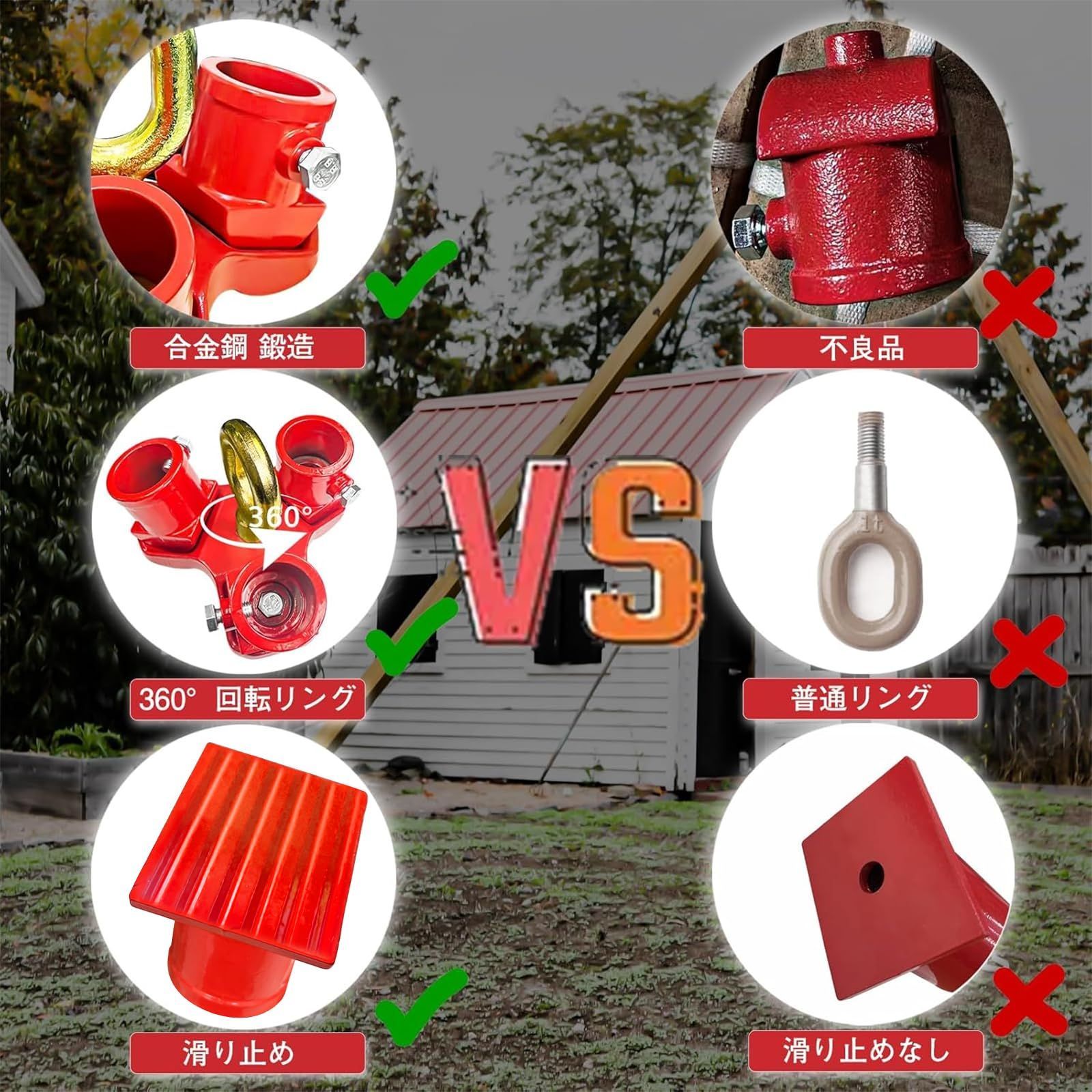 3脚ヘッド 2000kg