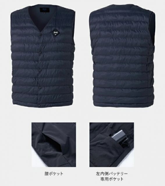 空調服 R 2021年 THERMALGEAR サーマルギア TG22102 発熱防寒ベスト LISUPER1バッテリーセット サイズ XL カラー グレー