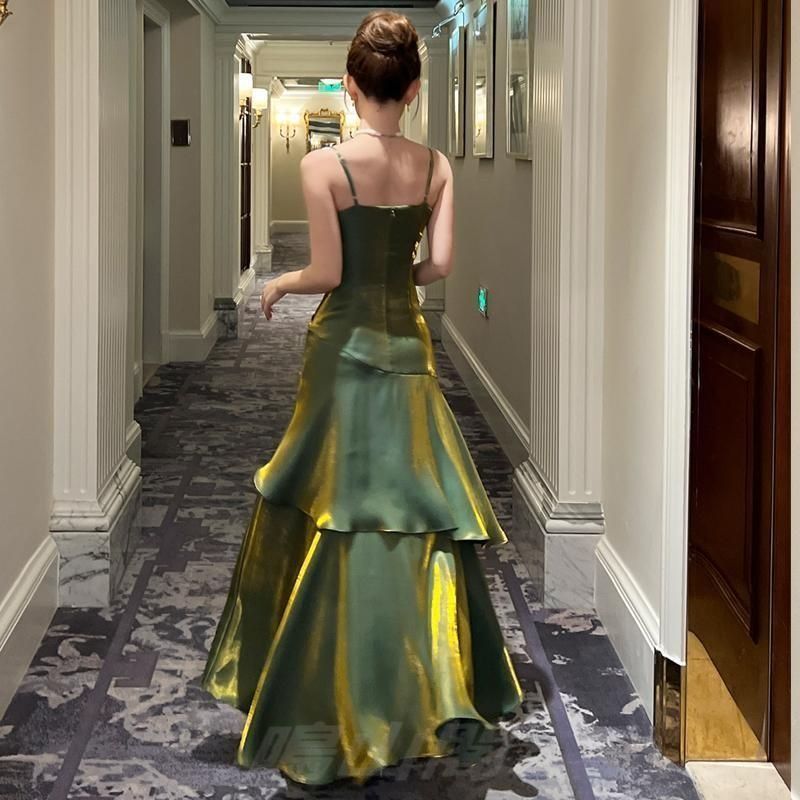 ロングドレス グリーン