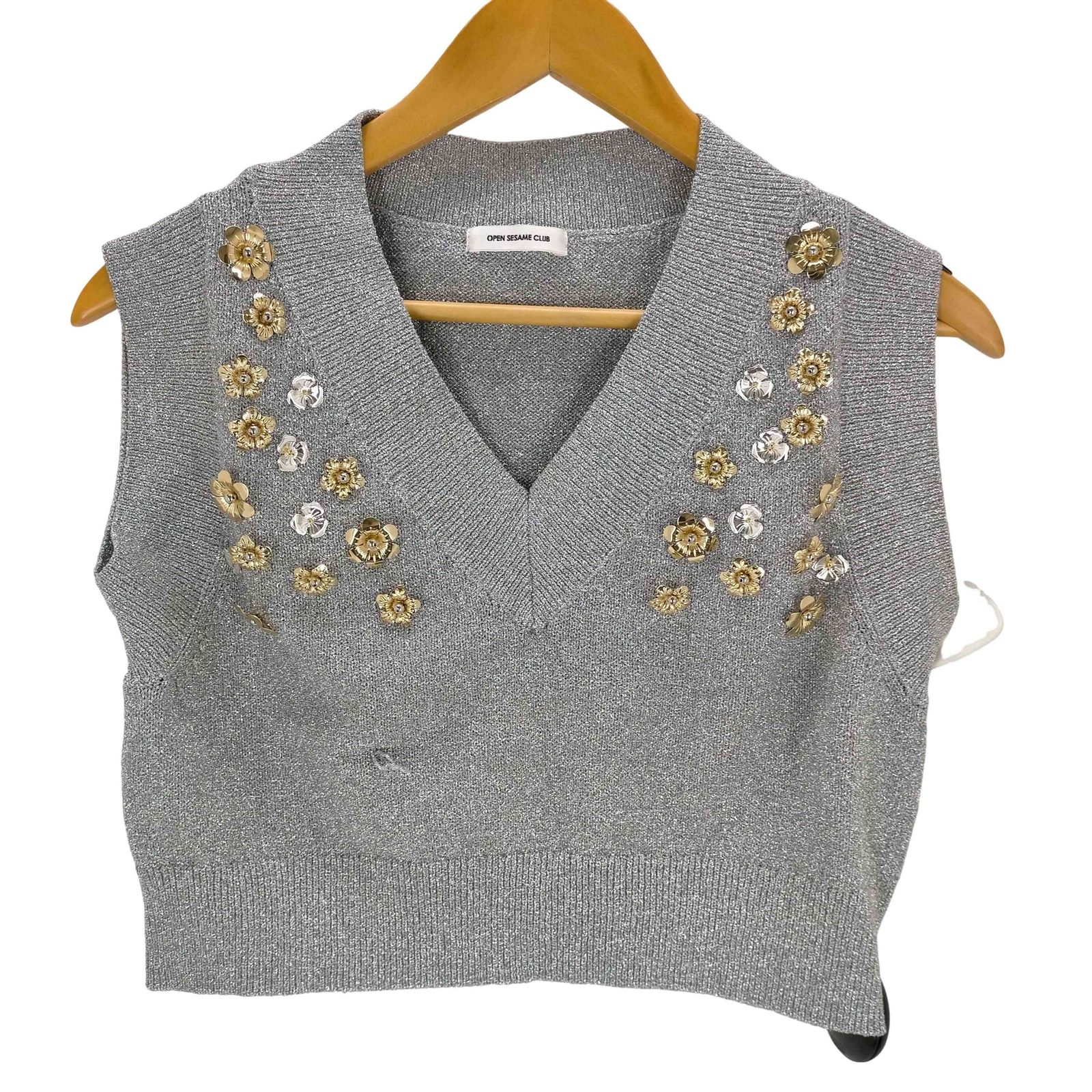 ユーズドフルギ 古着 open sesame club jewel vest レディース