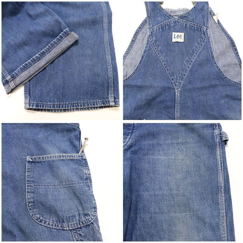 70s USA製 vintage Lee サロペット オーバーオール メンズ 表記36×32