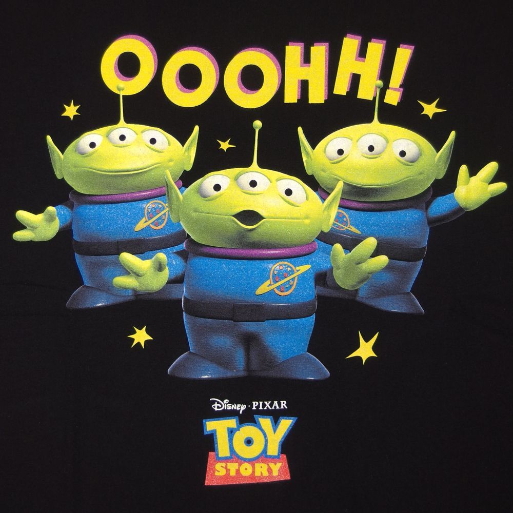 D007 エイリアン Tシャツ 半袖 TOY STORY トイストーリー Disney ディズニー PIXER ピクサー ブラック メンズ レディース  ユニセックス リトルグリーンメン ウッディ ポテトヘッド 日本未発売インポート商品 - メルカリ