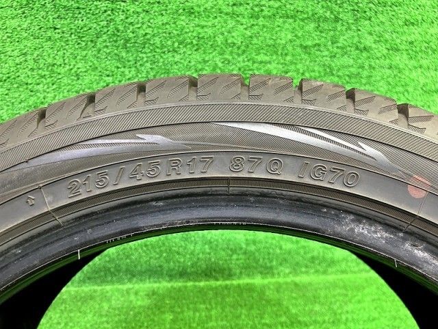 来店をご期待! YOKOHAMA スタッドレス ヨコハマ アイスガードIG70 215 45R17 2本 7ミリ
