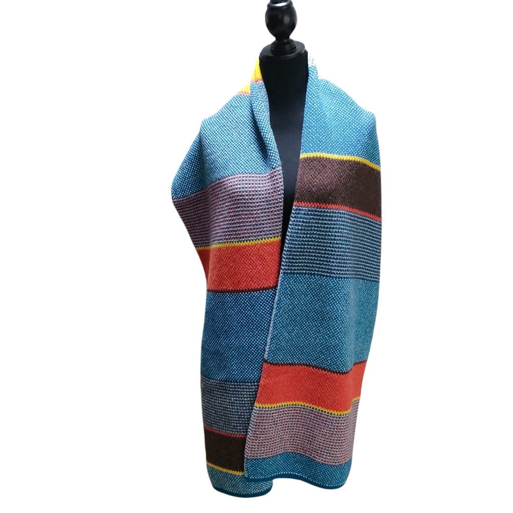 美品 mina perhonen ミナペルホネン ヒカルノグチ ボーダー柄 ロング