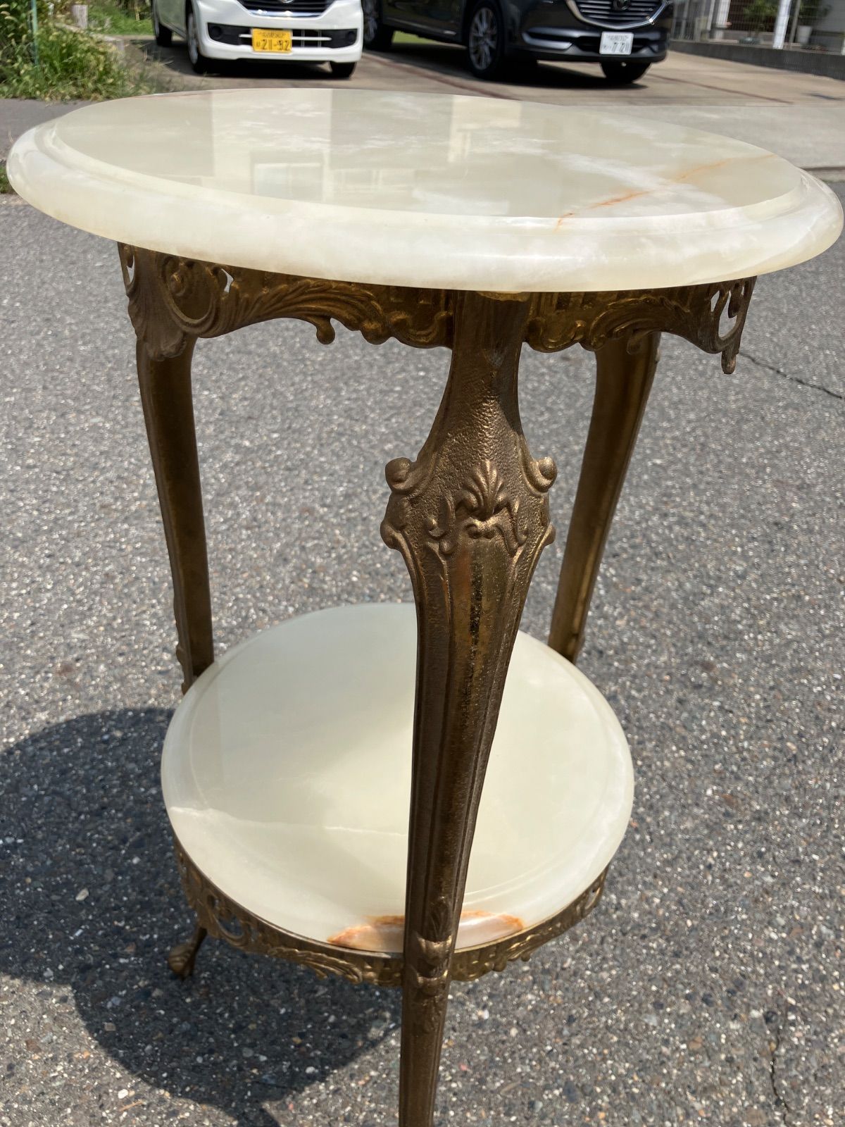 サイドテーブル 花台 大理石天板 ゴールド モダン クラシック FM-429-2 サイドテーブル 花台 大理石天板 ゴールド モダン クラシック FM-429-2