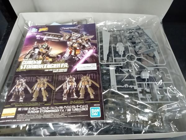 バンダイ 1/100 ガンダムストｰムブリンガｰ F.A./ジム･タｰビュレンス MG ｢ガンダムビルドダイバｰズ GIMM&BALL's World Challenge｣