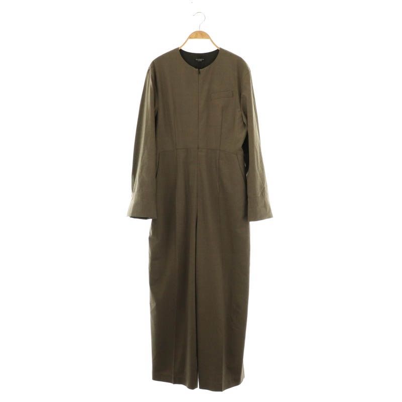 ヴェルメイユ パー イエナ VERMEIL par iena 24AW ストレッチ WOOLオールインワン 38 茶 |MI OS