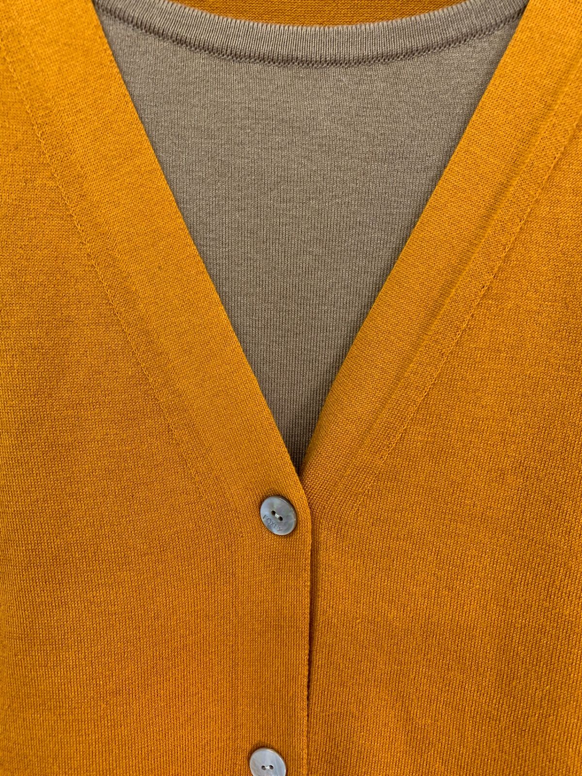 FOXEY BOUTIQUE - フォクシーブティック Knit Top SECRET CODE 40821 カーディガン 38 オレンジ ITD8S6MZRDIO フォクシーブティック Knit Top SECRET CODE 40821 カーディガン