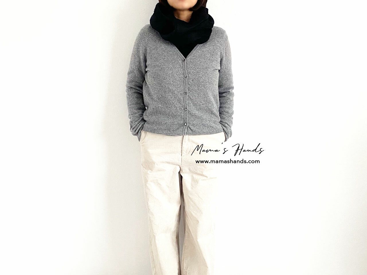 《ブラック ウール》おしゃれな フォーマル 冠婚葬祭 中厚 秋 冬 春 シンプル スヌード