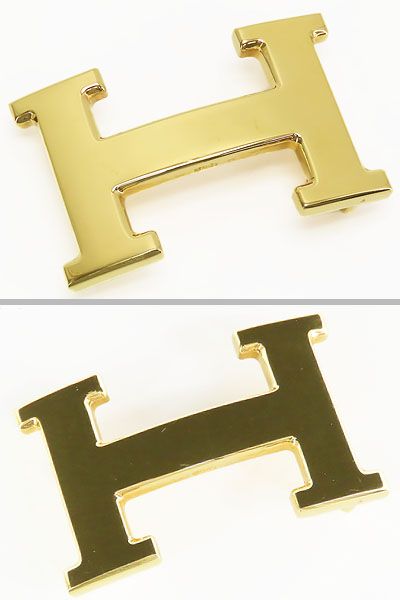 【レア美品】エルメス　HERMES　ヴィンテージ　コンスタンス　アリゲーター クロコダイル　Hベルト　リバーシブル　32MM 90　ブラウン 赤茶 ゴールド金具　〇U