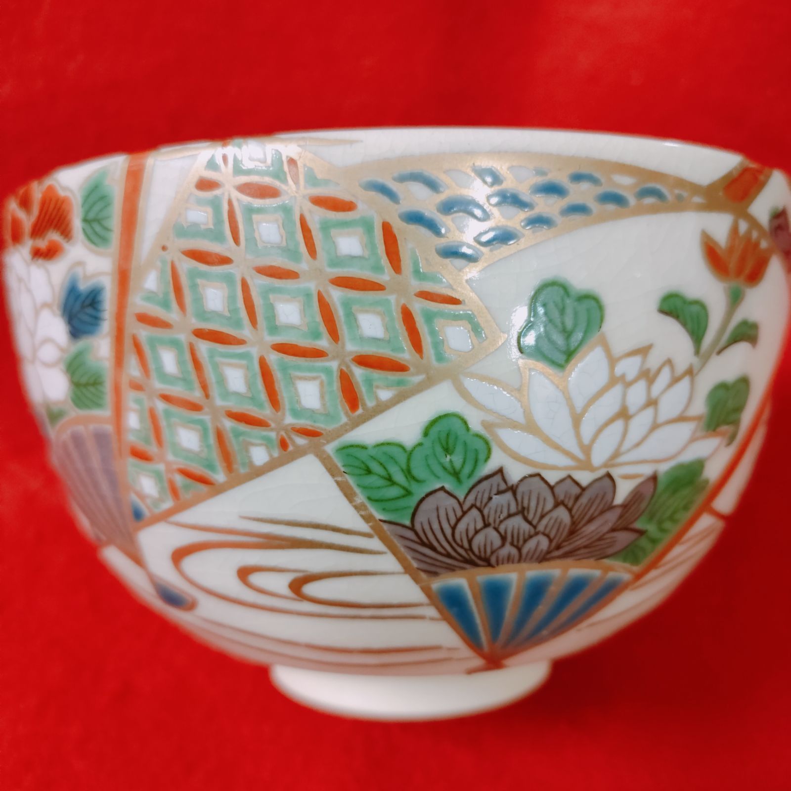 茶道具/抹茶茶碗/京焼 抹茶碗/昌山作 色絵茶碗/金彩 七宝 - メルカリ