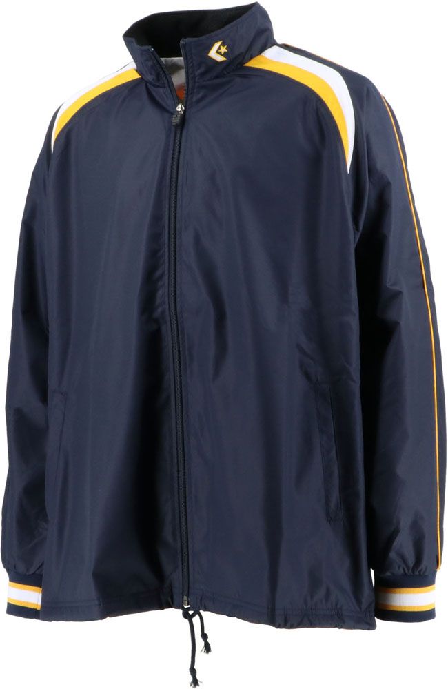 コンバース CONVERSE CB162506S-1129 ウォームアップジャケット  （ホワイト×ネイビー） CONVERSE コンバース メンズウォームアップジャケットネイビー