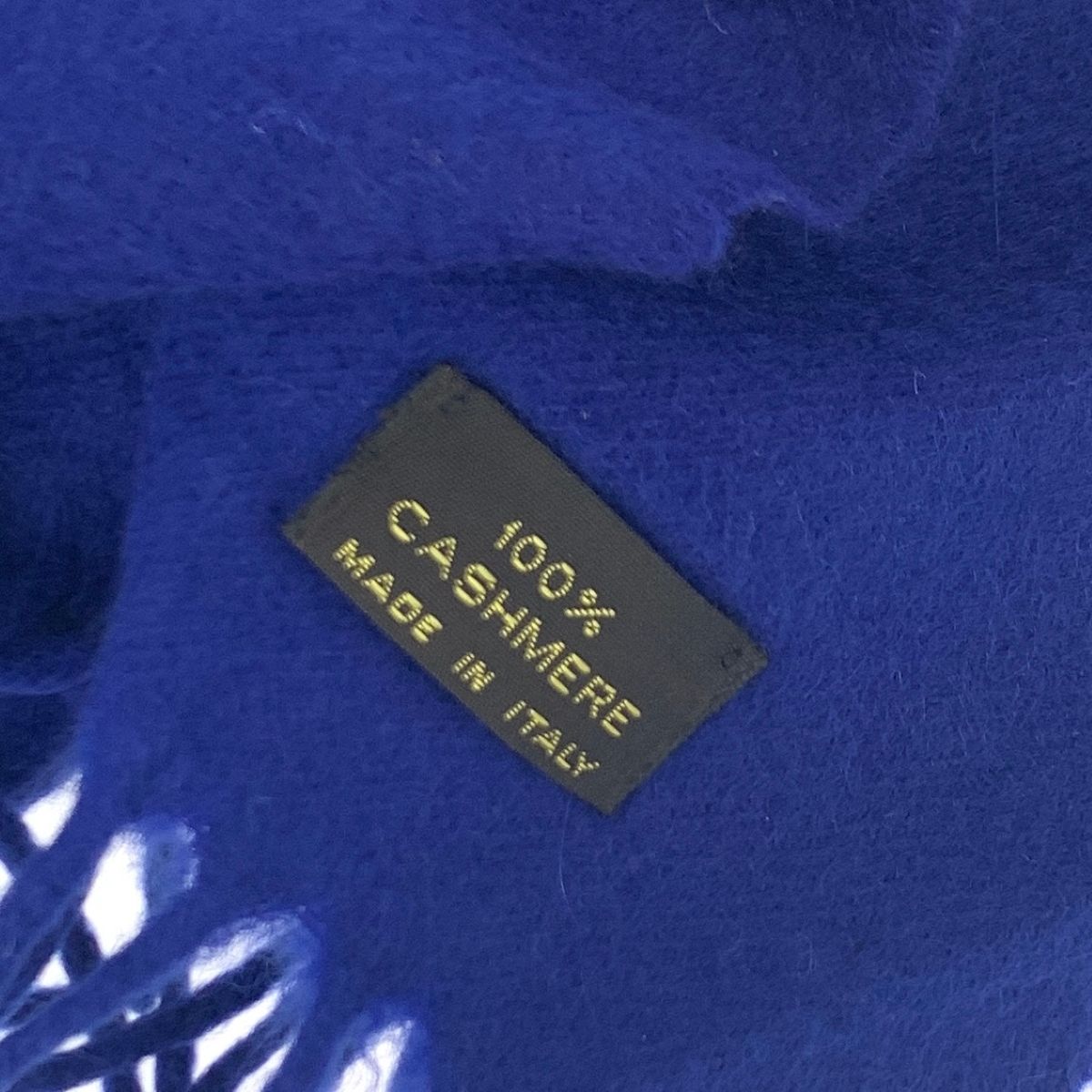 LORO PIANA ロロピアーナ マフラー ブルー カシミヤ100％ レディース