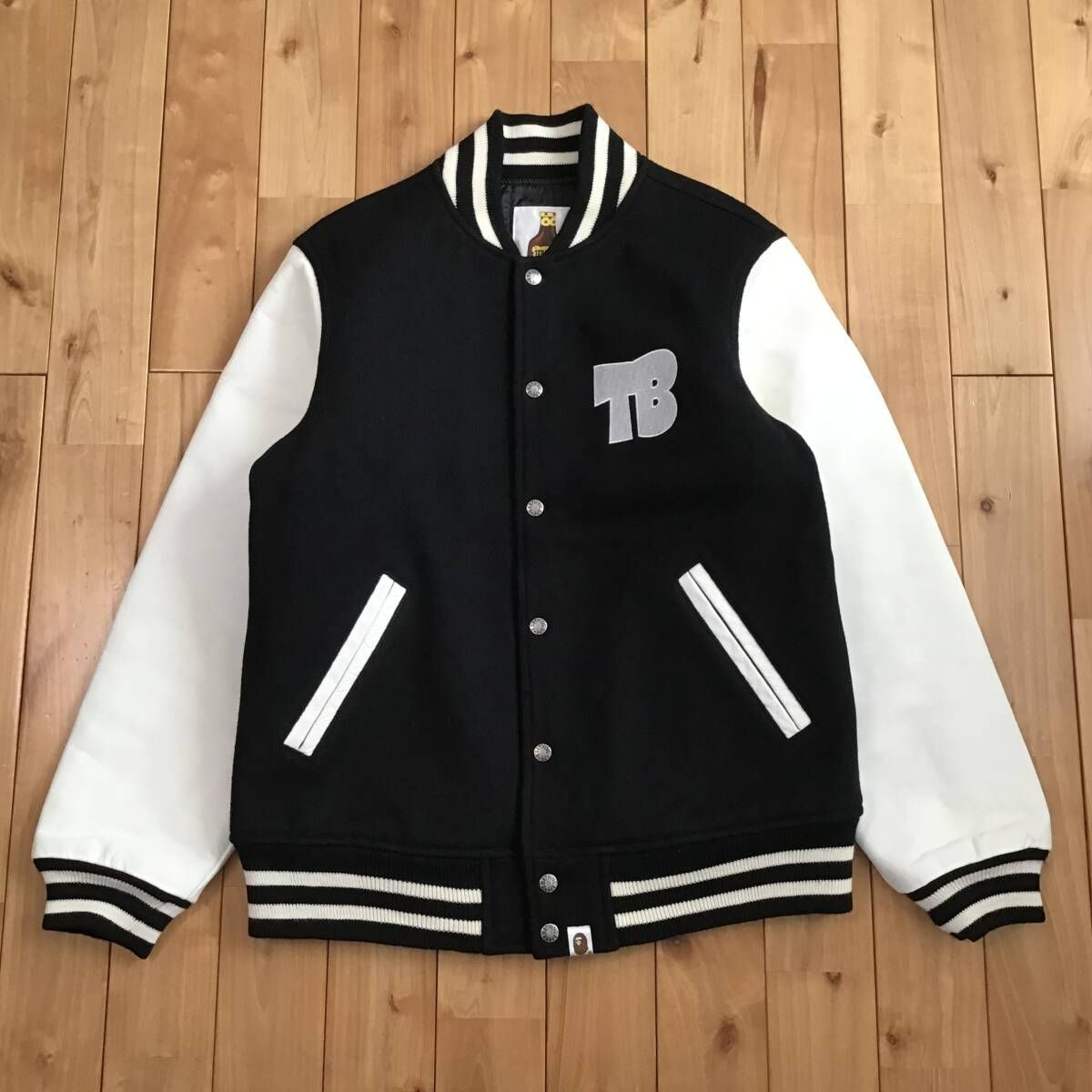 ☆Kanye West着用☆ TERIYAKI BOYS 袖レザー スタジャン Mサイズ a 
