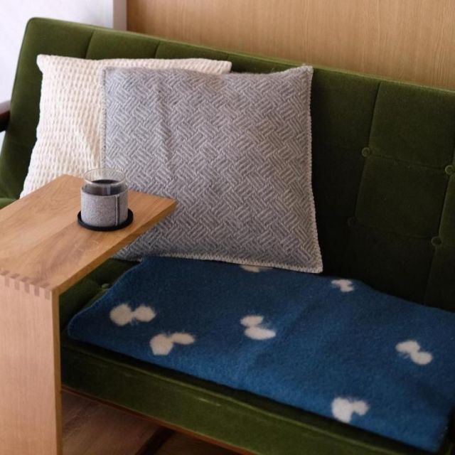 KLIPPAN(クリッパン) ミナペルホネン ブランケット　グリーン クリッパン×ミナペルホネン ブランケット グリーン 【公式通販】
