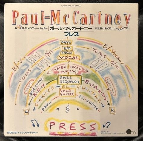 見本盤】ポール・マッカートニー 「プレス / イッツ・ノット・トゥルー