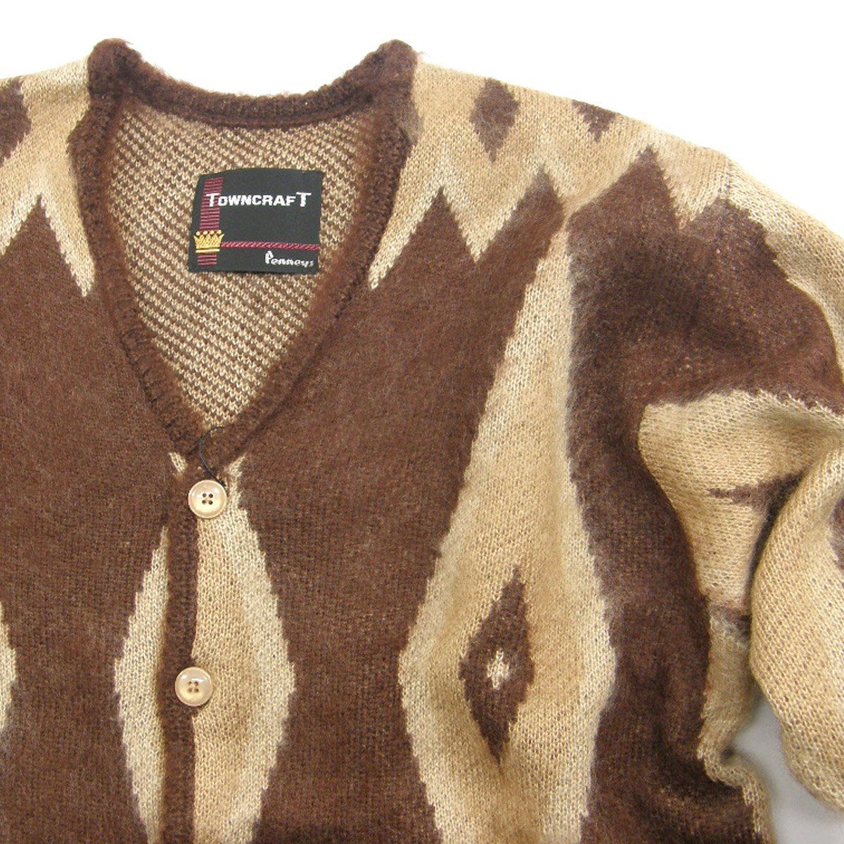 新品】 TOWNCRAFT ／ タウンクラフト ジャガード シャギーニット 