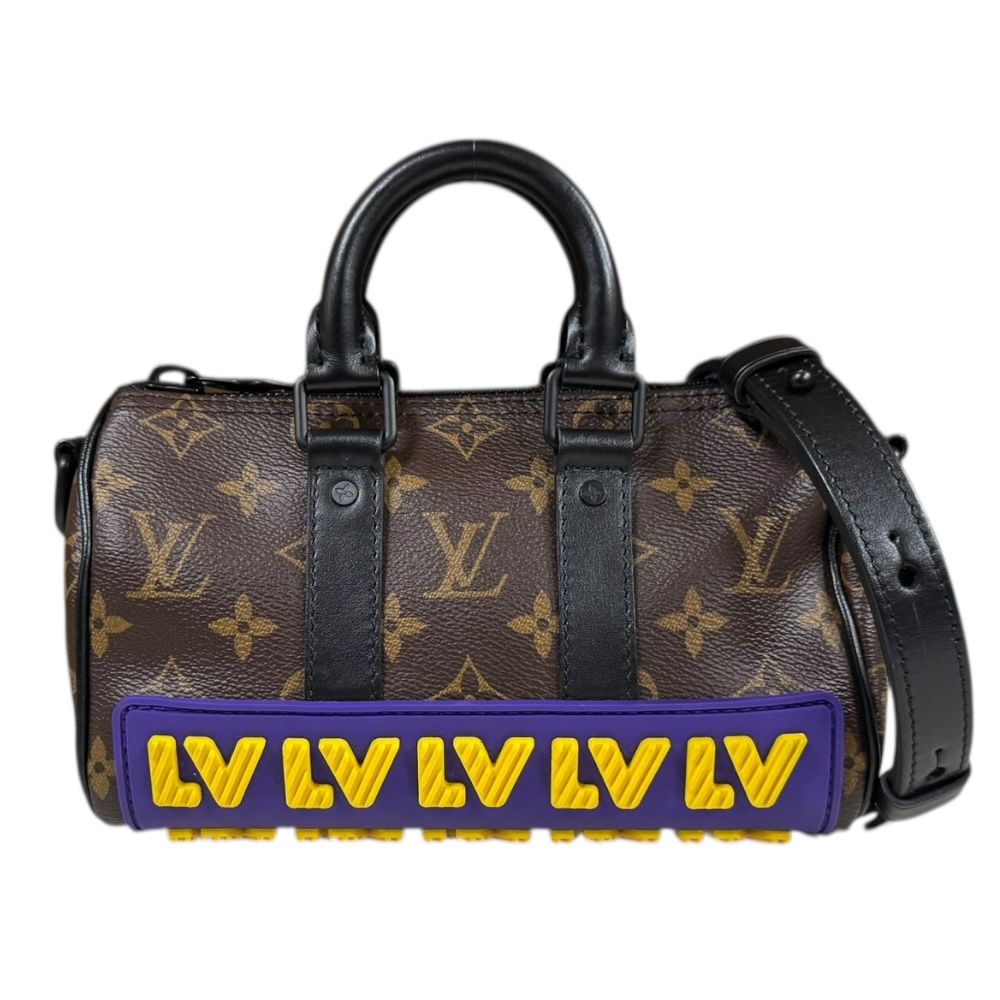 な*郎様 Louis Vuitton ルイヴィトン ハンドバッグ キャンバス モ ルイヴィトン LVラバー キーポルXS モノグラム ショルダーバッグ