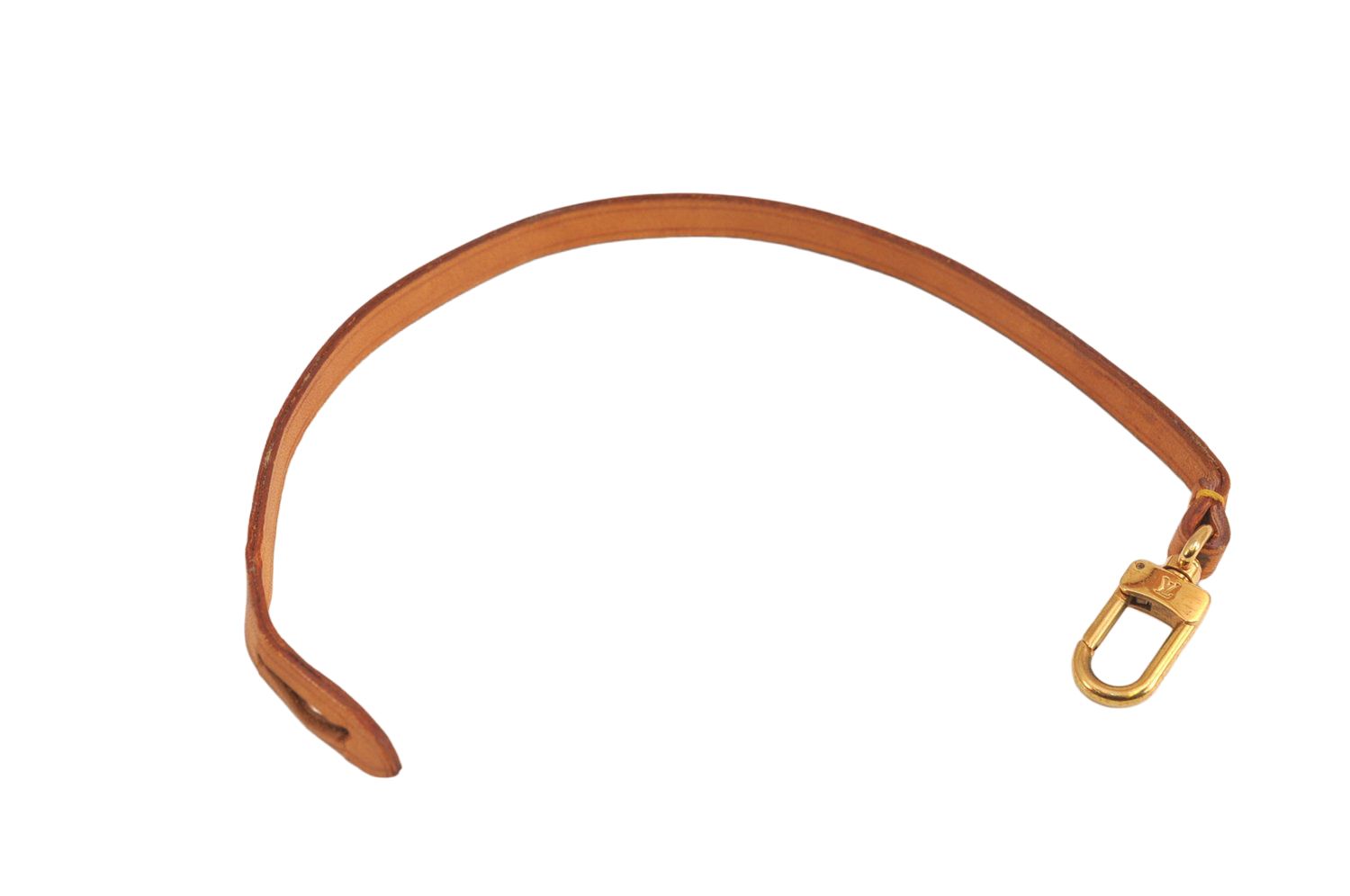 LOUIS VUITTON ルイヴィトン レザー ポシェットアクセソワール用ストラップパーツ ベージュ 12.6 LV 6703M