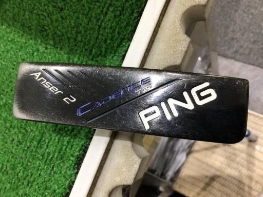 ピン CADENCE TR Anser 2 青 34インチ パター PT スチール フレックスその他 メンズ 男性用 右利き 右用 Cランク ゴルフクラブ