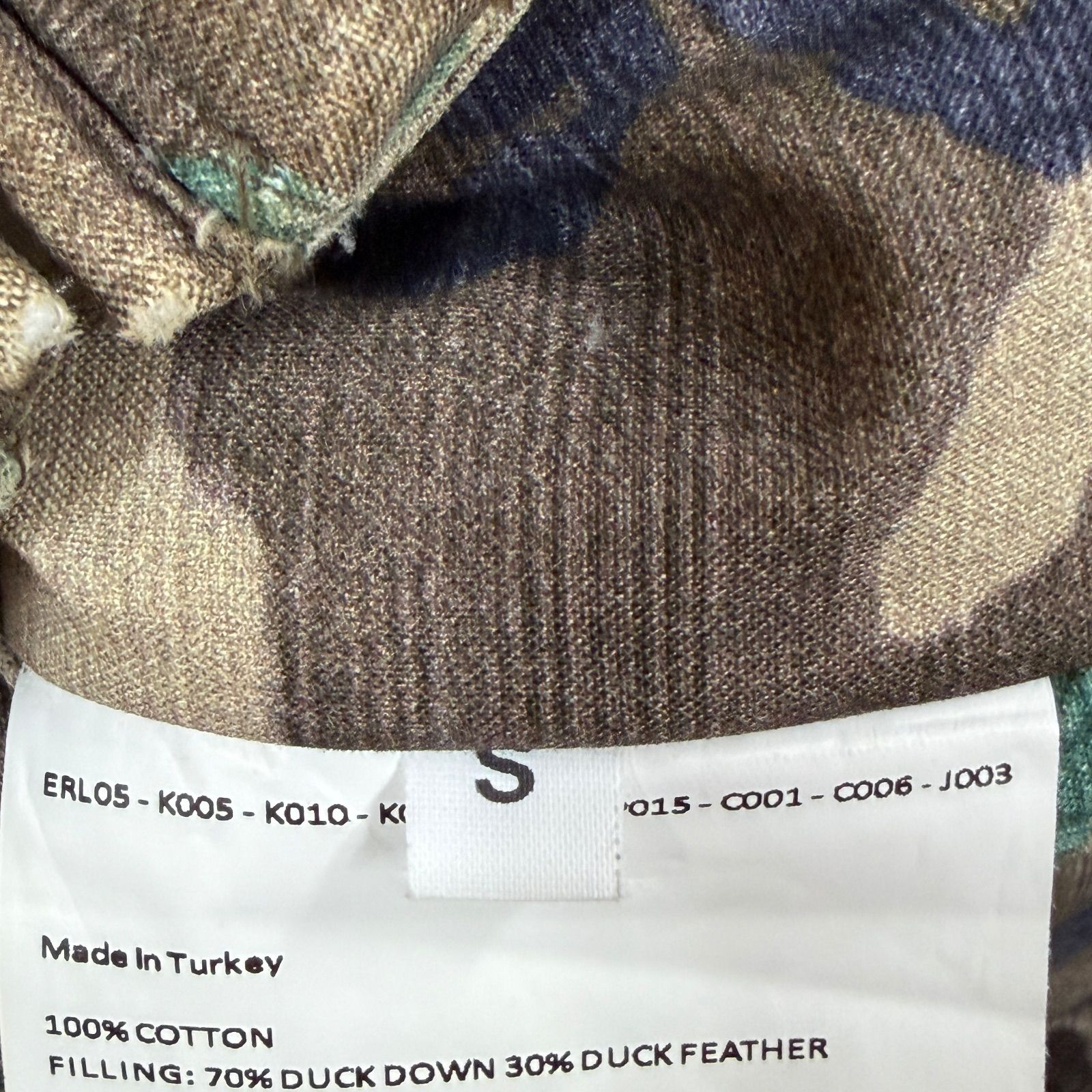 ERL Camo Woven Quilt Puffer Jacket カモ ウーブン キルト パファー 