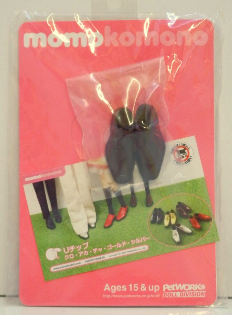 ペットワークス momokoサイズ靴 momokomono Uチップ クロ