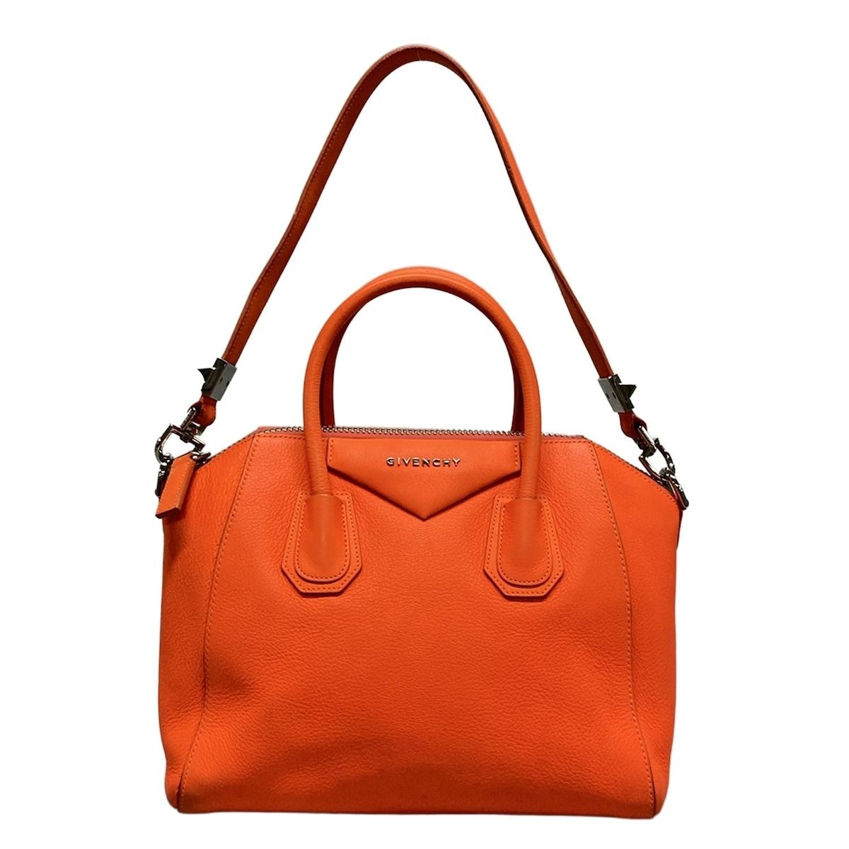 GIVENCHY ジバンシー ショルダーバッグ アンティゴナスモール オレンジ 2WAY レザー