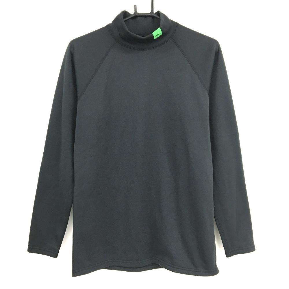 美品】エスルド 長袖ハイネックシャツ 黒 裏起毛 メンズ L