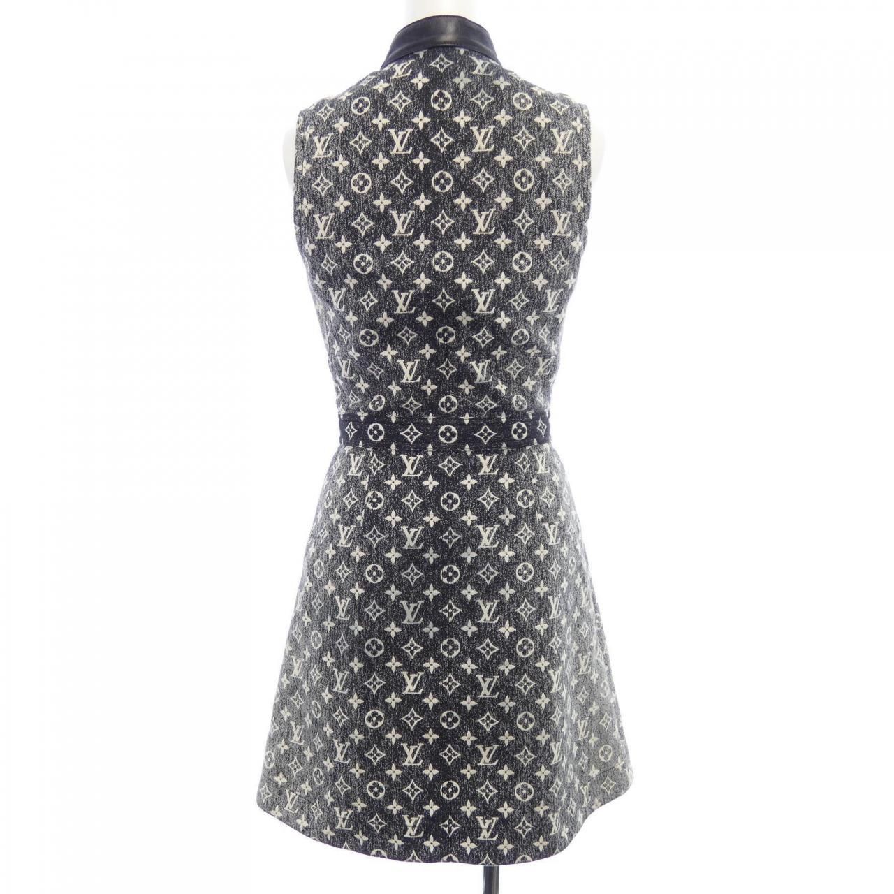 ルイヴィトン LOUIS VUITTON モノグラムデニムボタンタブドレス FODR33KJ2 ワンピース