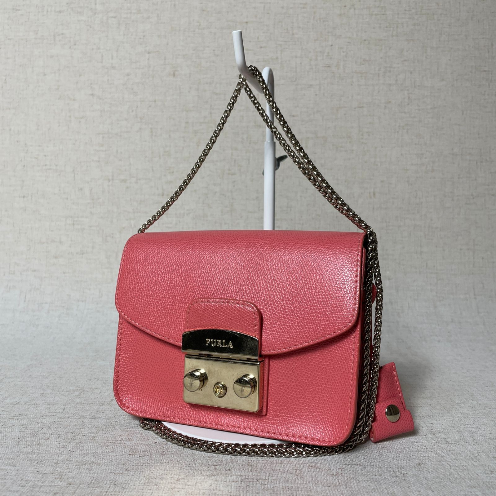 2504-270｜ ｜フルラ メトロポリス ショルダーバッグ ピンク