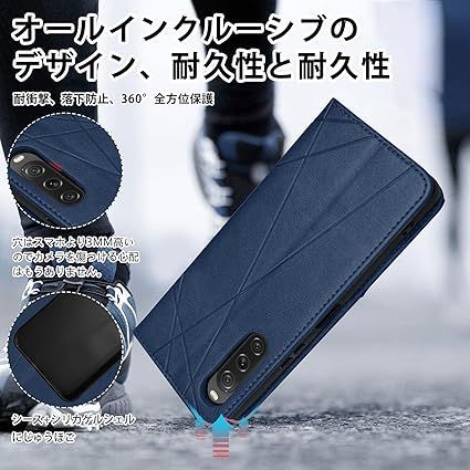 在庫処分】LONGINTIAN Sony Xperia 10 V ケース 手帳型 SO-52D SOG11