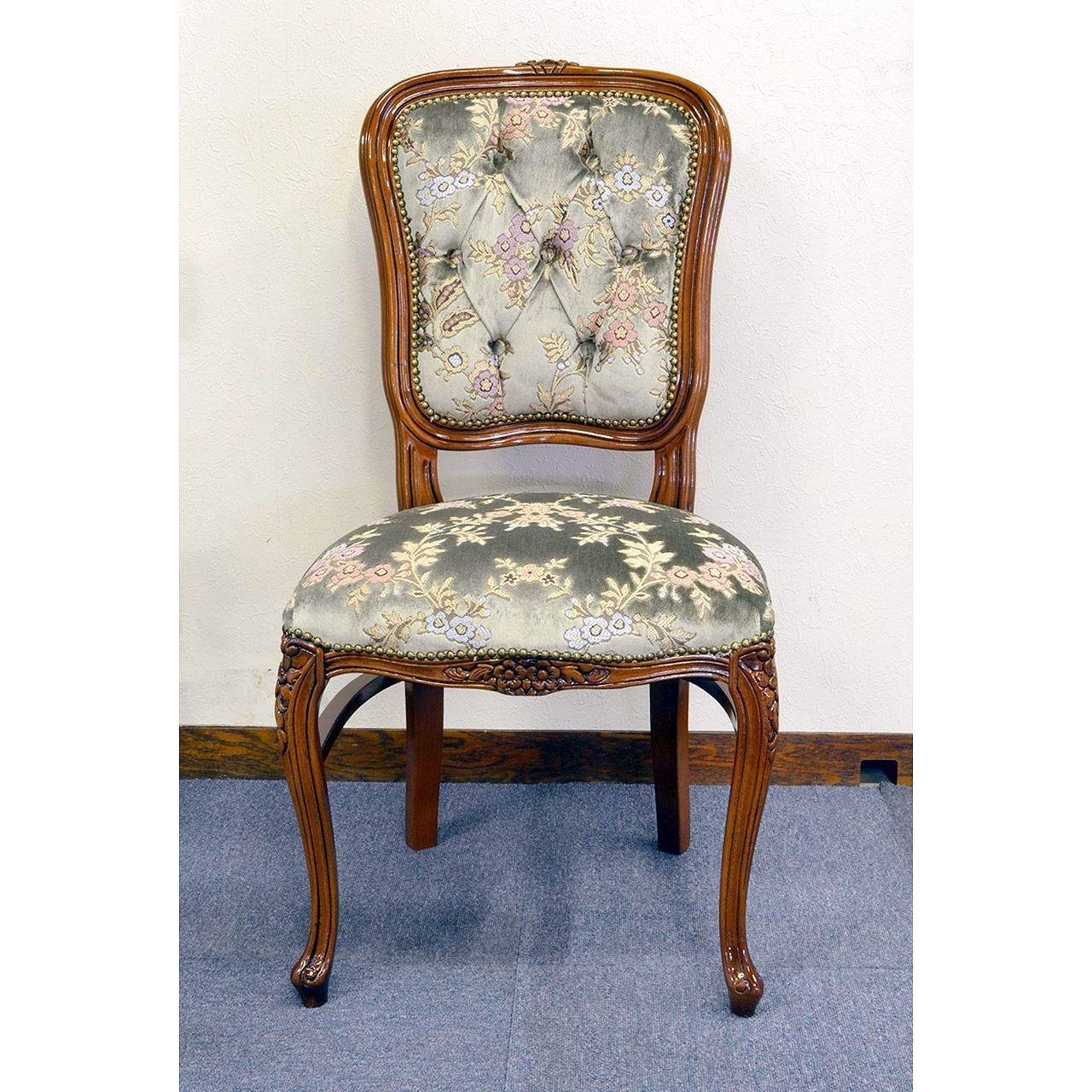 イタリア ロココ調 猫脚 金華山織風 ダイニングチェア 専用です