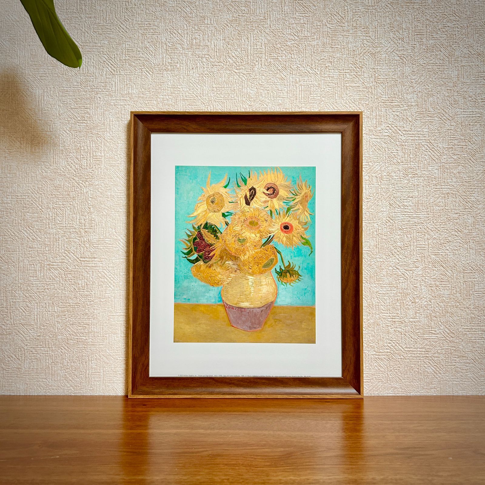 ゴッホ ひまわり 額付ポスター USED Vincent Van Gogh!