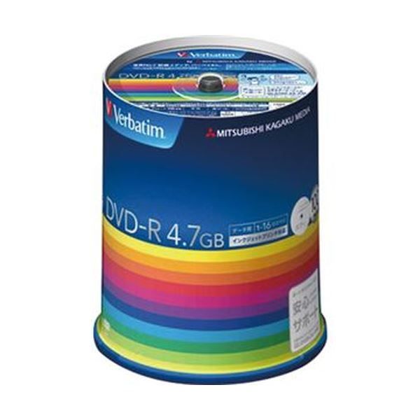 まとめ バーベイタム データ用DVD-R4.7GB 1-16倍速 ホワイトワイドプリンタブル スピンドルケース DHR47JP100V3 1パック 100枚 ×3セット