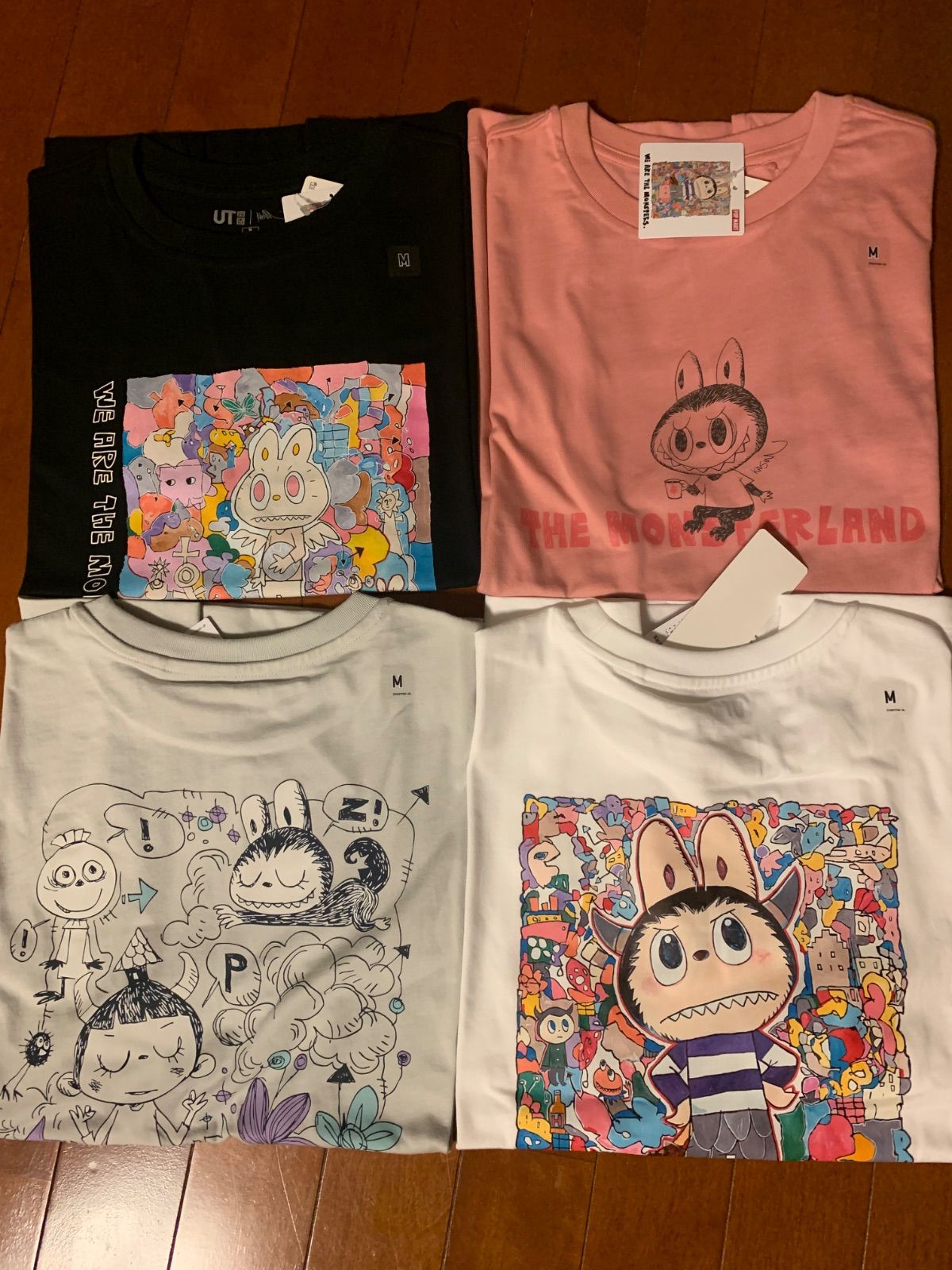 即日発送】UNIQLO POPMART UT ラブブ ユニクロ M 4枚セット